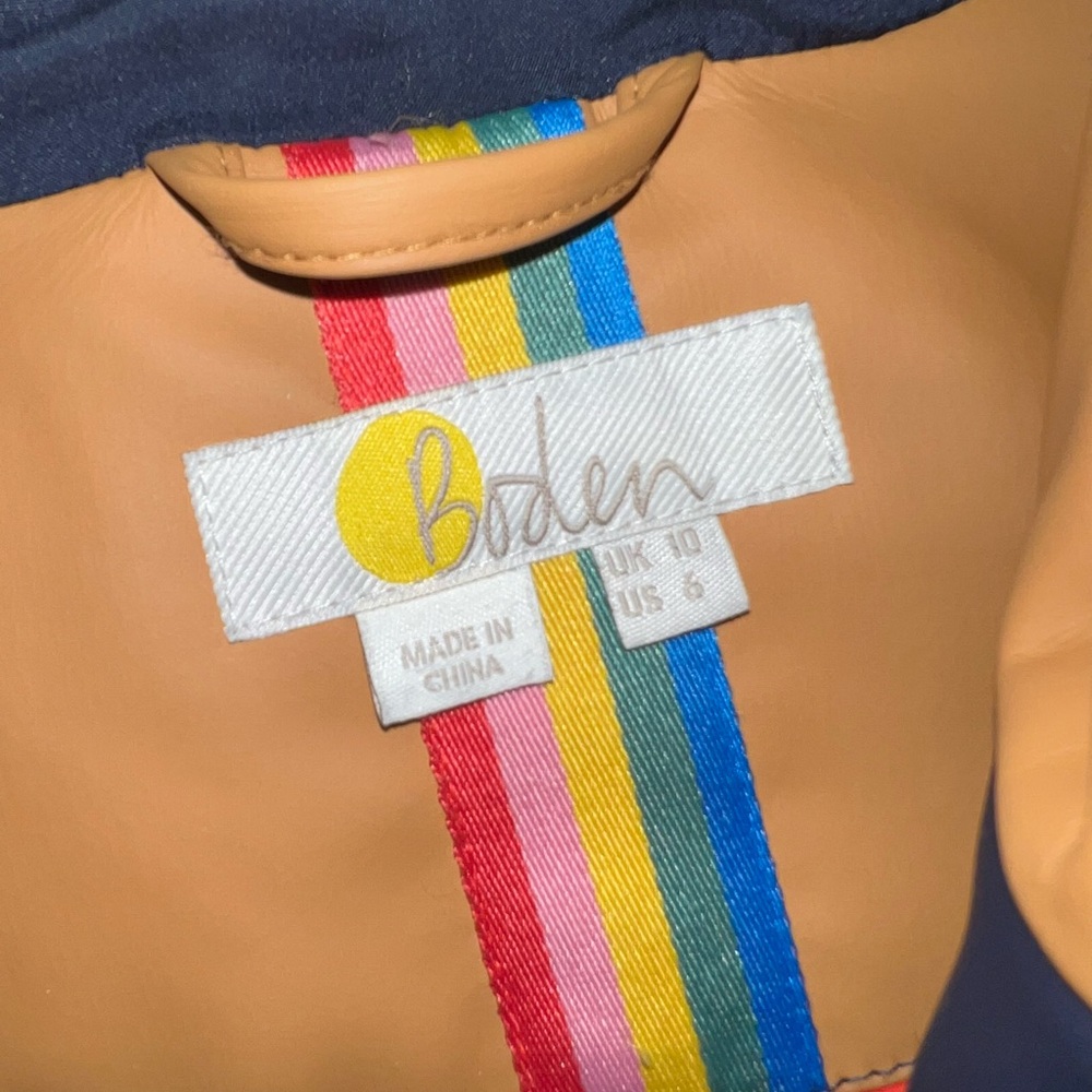 Boden Color Block Raincoat